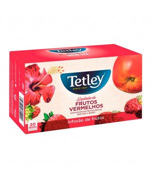 Infusión Tetley Explosión de Frutos Rojos 20 Bolsitas