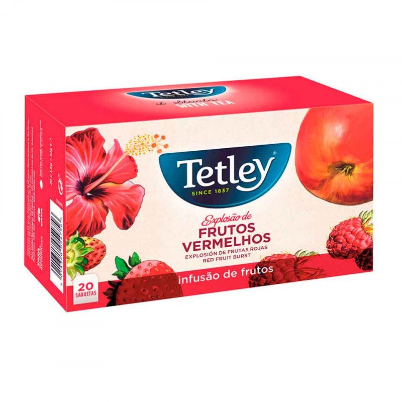 Infusione Tetley Esplosione di Frutti Rossi 20 Bustine