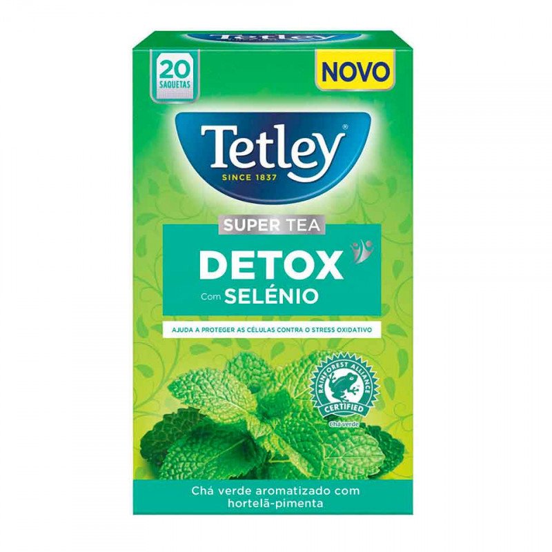 Tetley Thé Vert à la Menthe Detox