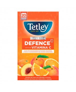 Tetley Defense Infusión de Durazno y Naranja