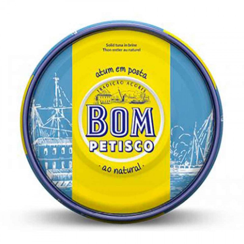 Bom Petisco Canned Tuna au Naturel 385g