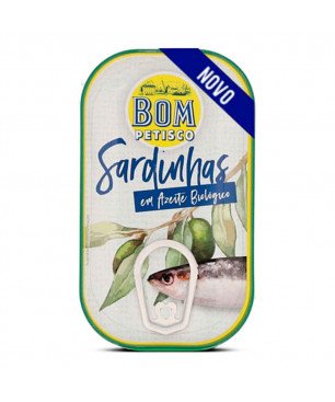Bom Petisco Sardines à l'huile d'olive Extra Vierge 120g