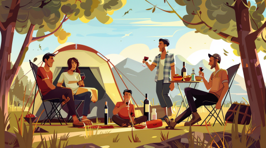 Leitfaden zum Camping mit Wein: Tipps und Strategien, um das Beste daraus zu machen