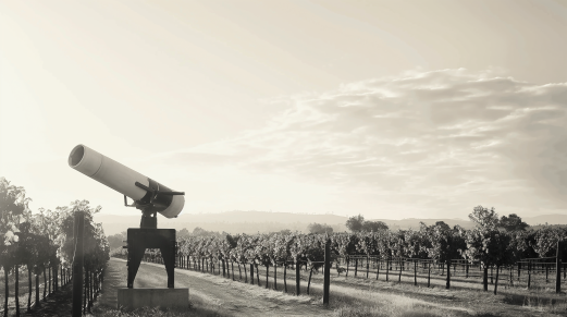 Viticulturists Use Cannons in the Battle Against Weather Conditions.